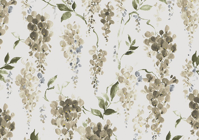 Wisteria Silk, Cool Taupe - Roman Blind - Image 7